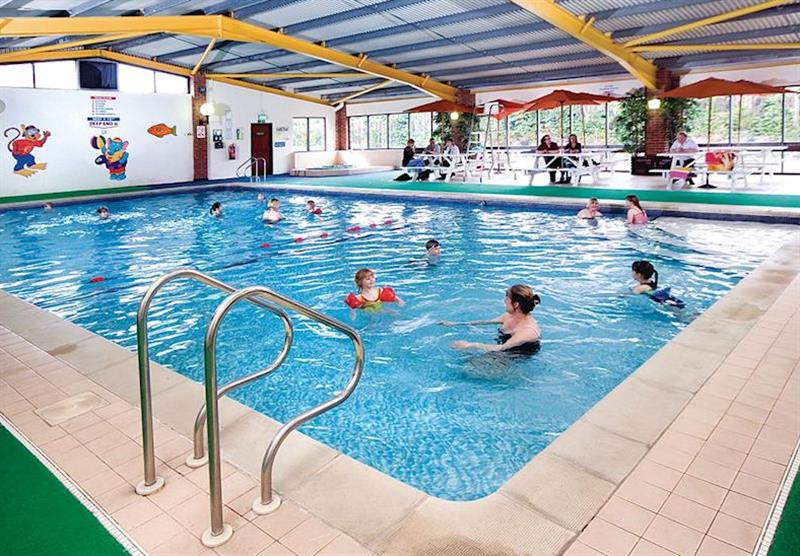Indoor heated swimming pool at Summerfields Holiday Park in Scratby, Great Yarmouth