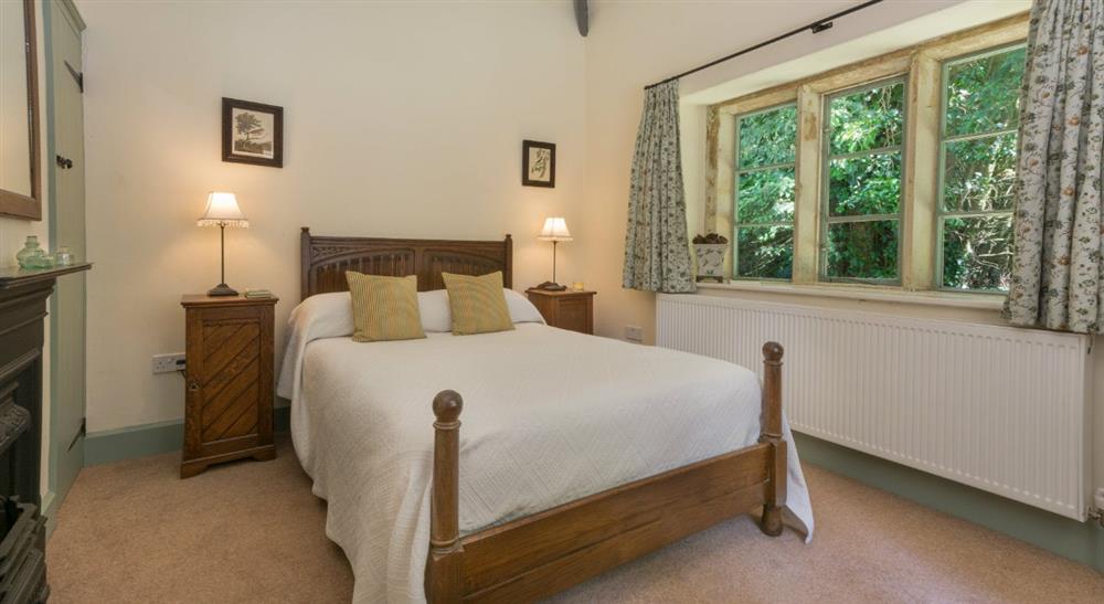 Double bedroom at Summerhouse Cottage in Wraxall, Somerset