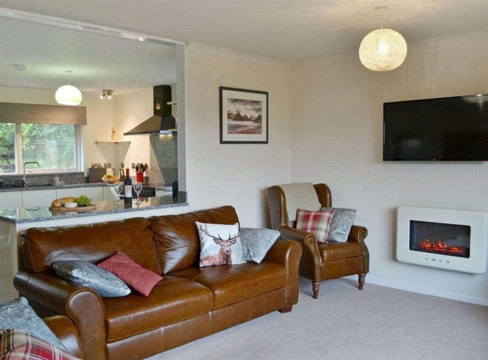 Stylishly furnished open plan living space at Summit in Oban, Argyll and Bute, Scotland