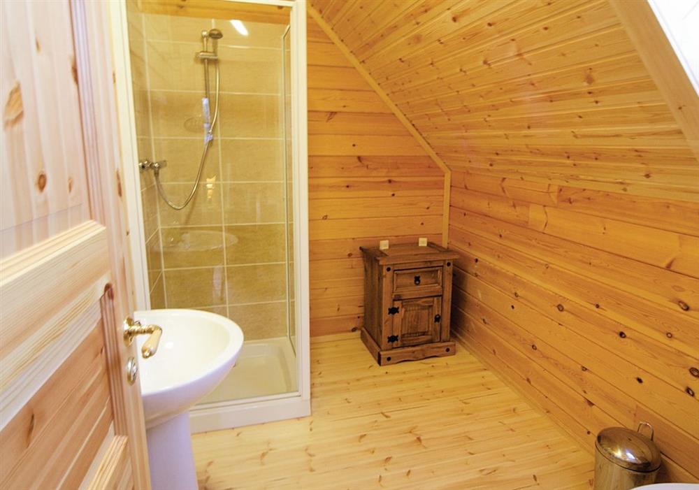 Sun Rise Lodge shower room at Sun Rise Lodge in Llanbedr, Gwynedd
