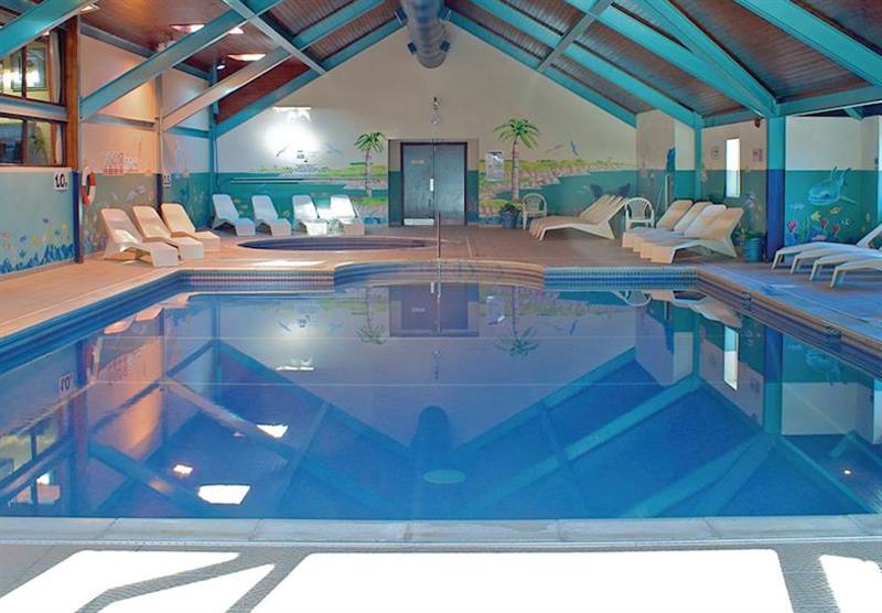 Indoor heated swimming pool at Sun Valley Holiday Park in , St Austell