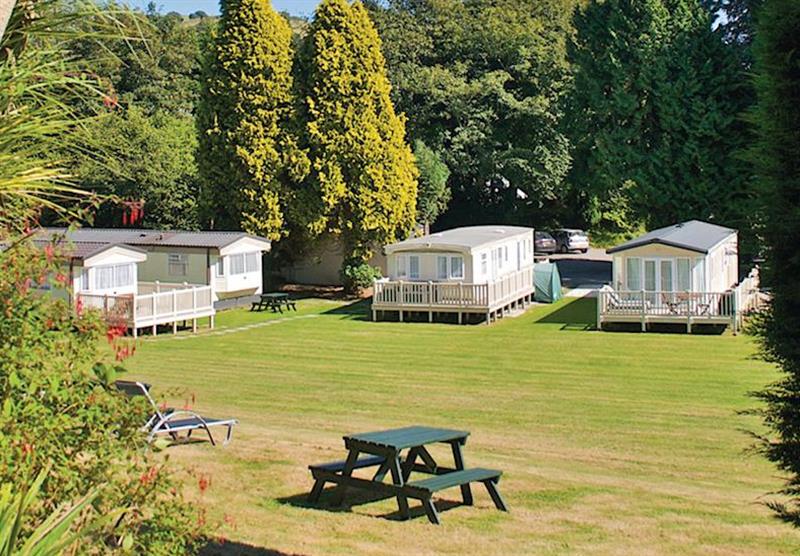The park setting at Sun Valley Holiday Park in , St Austell