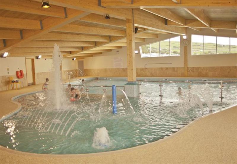 Indoor heated pool at Sunbeach Holiday Park in Llwyngwril, Gwynedd, 