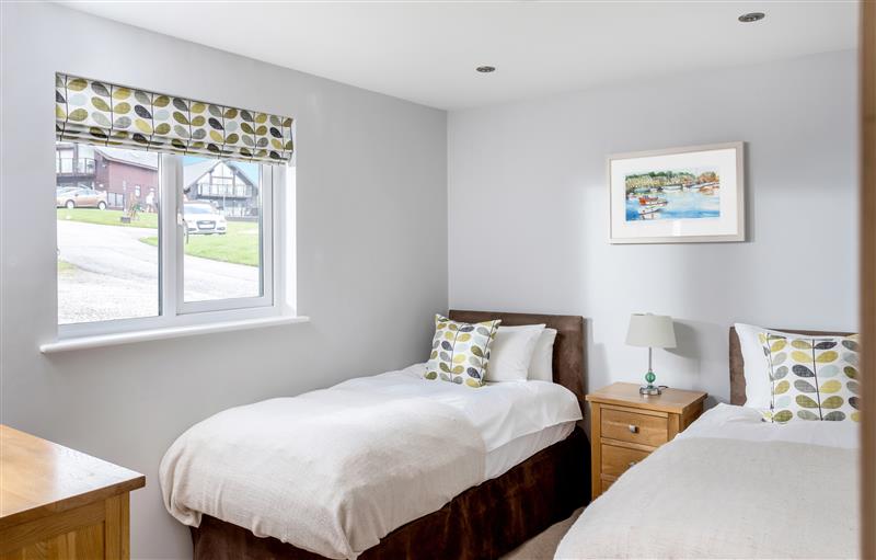 One of the bedrooms at Sunbow at Retallack Resort, Winnards Perch