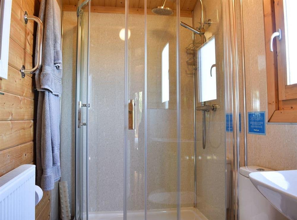 En-suite shower room at Robin Lodge, 
