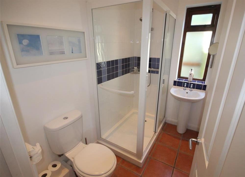Good size shower room WC at Sundowners in Boscastle