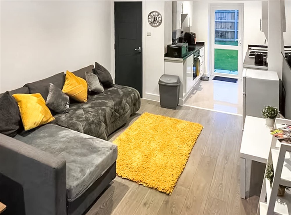 Living area at Sunflower Bungalow in Little Dunham, near Kings Lynn, Norfolk