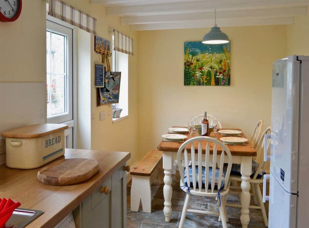 Dining Area at Sunloch Cottage in Tregaseal, near St Just, Cornwall