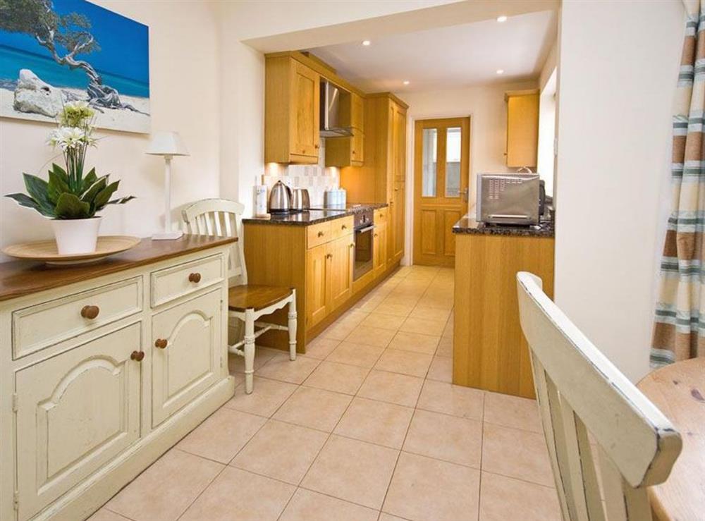 Fully fitted kitchen at Sunnidale in Salcombe, Devon