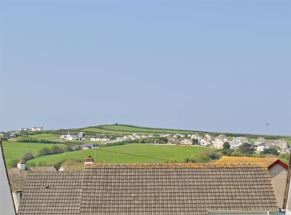 View from rear of property at Sunny Bank in Bude, Cornwall