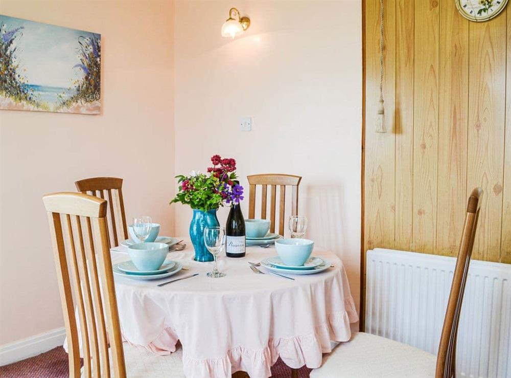 Dining Area at Sunny Bank in Hunmanby Gap, near Filey, North Yorkshire