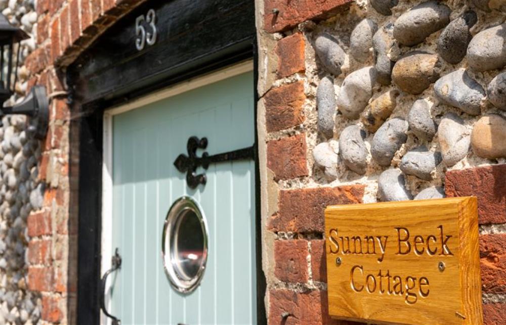 Entrance at Sunny Beck Cottage, Mundesley near Norwich