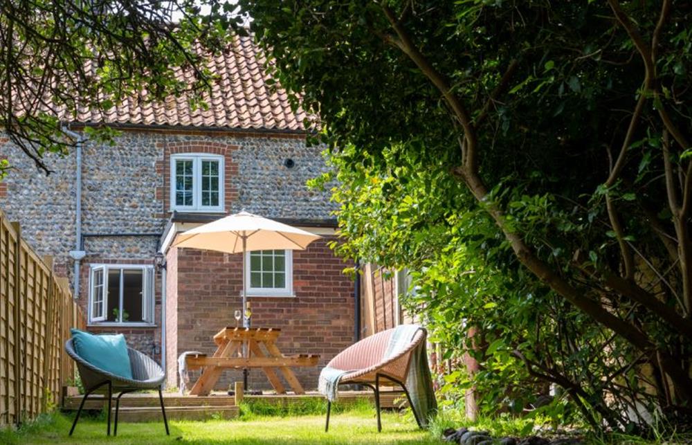 Garden at Sunny Beck Cottage, Mundesley near Norwich