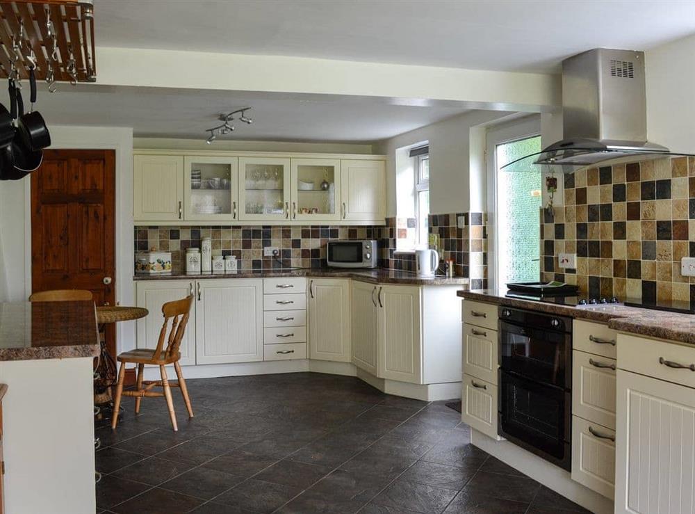Kitchen with dining area at Sunny Beck in Lower Nibthwaite, near Ulverston, Cumbria