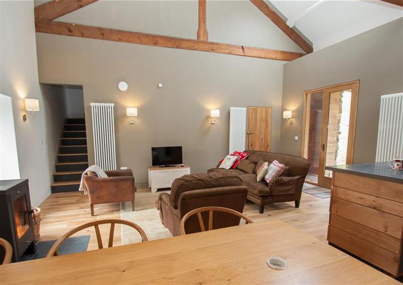 This is the living room at Sunny Brow Hayloft, Hawkshead