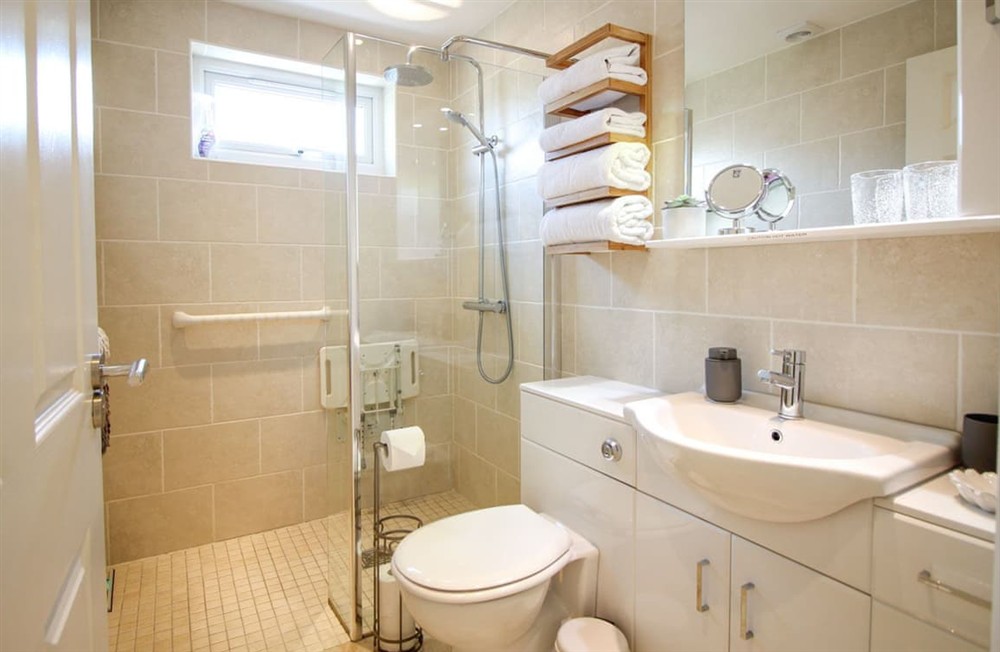 Shower room at Sunny Corner in Newquay, Cornwall