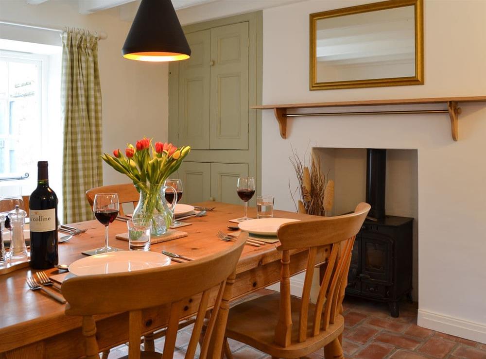 Dining room at Sunny Cottage in Welburn, near York, North Yorkshire