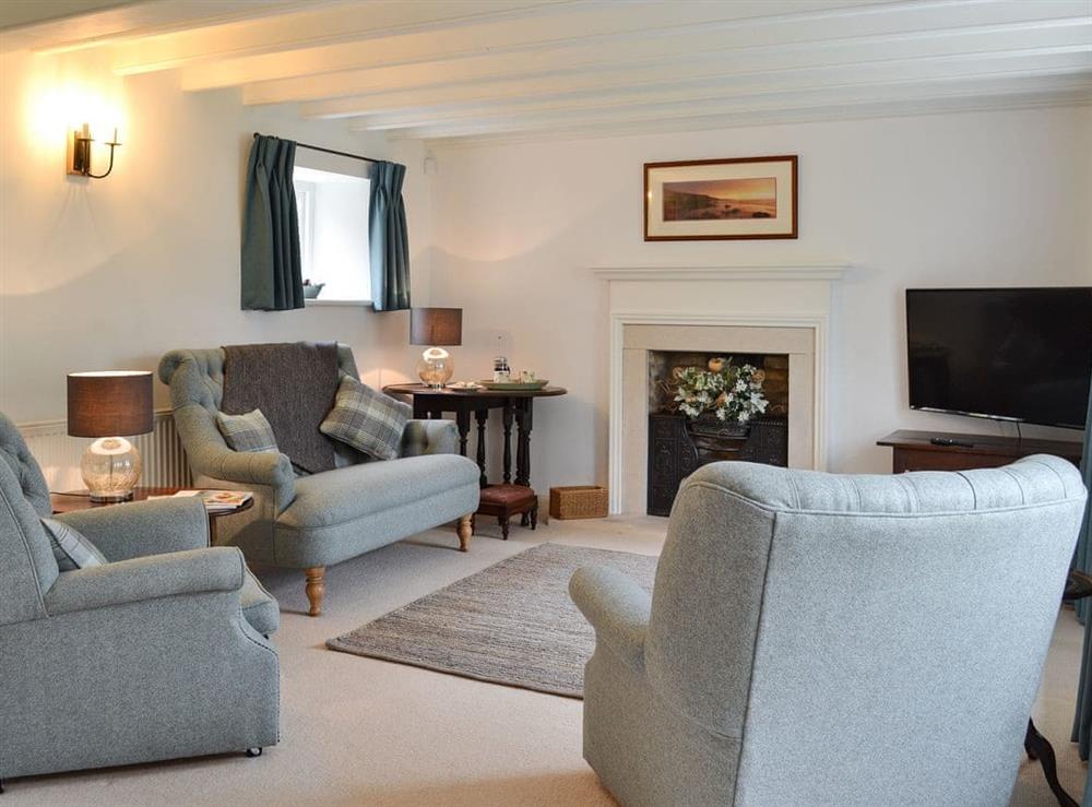 Living room at Sunny Cottage in Welburn, near York, North Yorkshire