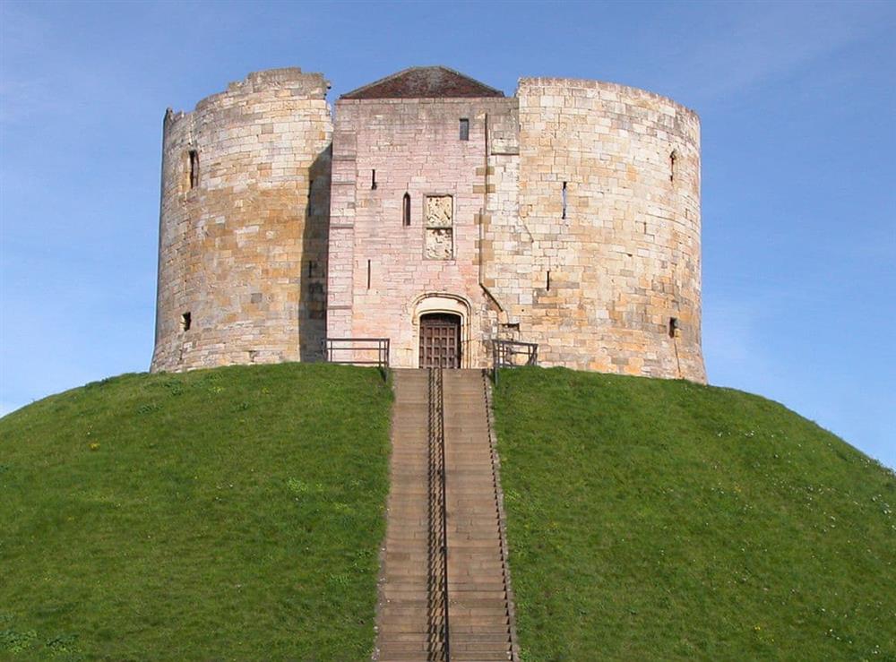 York’s famous Cliffords Tower within the surrounding area at Sunny Cottage in Welburn, near York, North Yorkshire