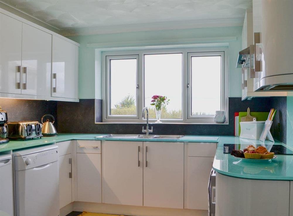 Kitchen at Sunny Crest in Hunmanby Gap, near Filey, North Yorkshire