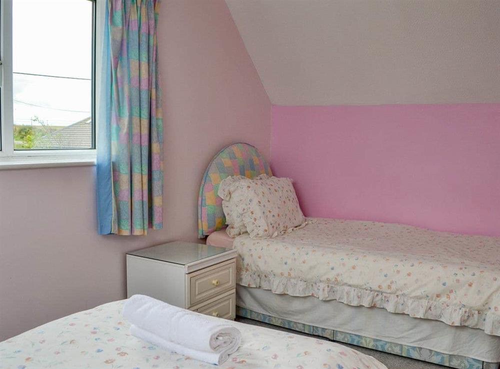 Twin bedroom at Sunny Crest in Hunmanby Gap, near Filey, North Yorkshire