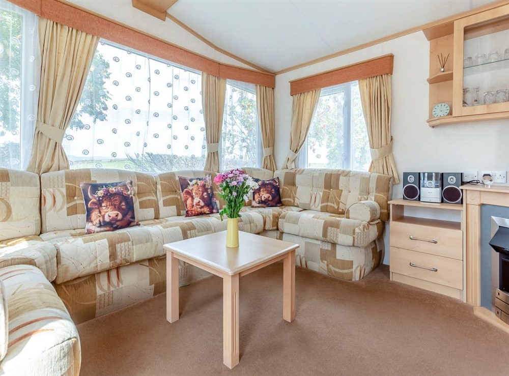 Open plan living space at Sunny Firth in Tain, Ross-Shire