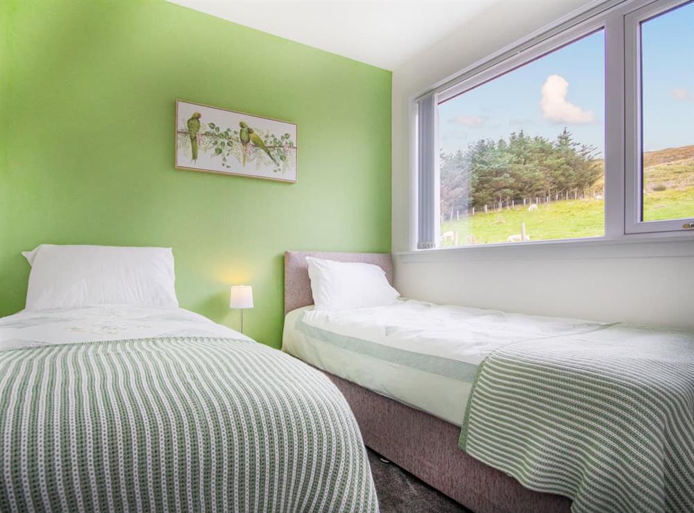 Twin bedroom at Sunny Hill in Gairloch, Ross-Shire