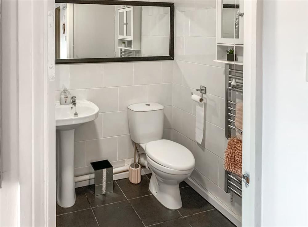 Bathroom at Sunny Rhyl Apartment in Rhyl, Clwyd