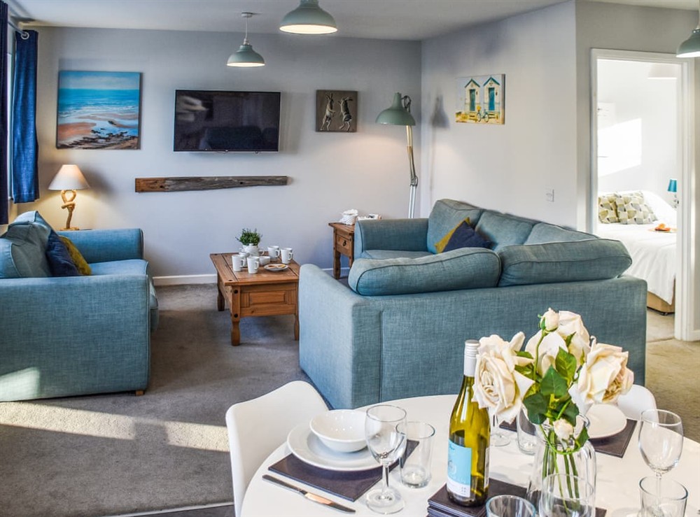Living area at Sunny Shores in Mundesley, Norfolk