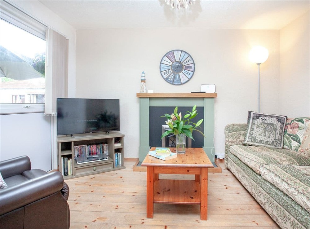 Living area at Sunny view in Dawlish, Devon