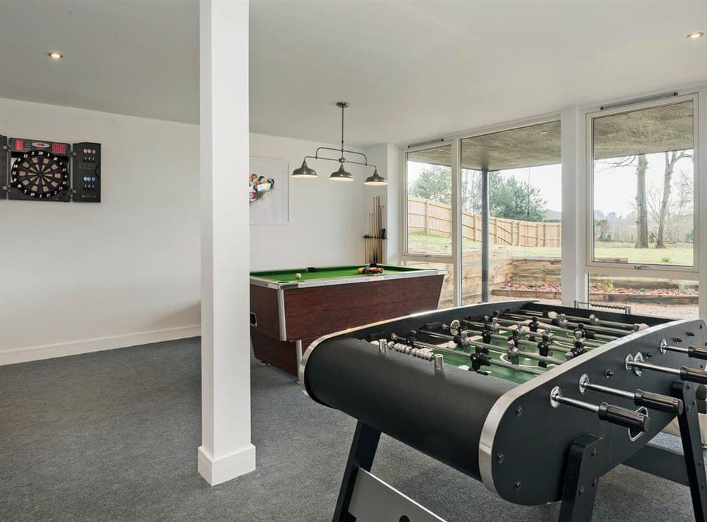 Excellent games room for further enjoyment at Sunnybank in Coltishall, near Wroxham, Norfolk, England