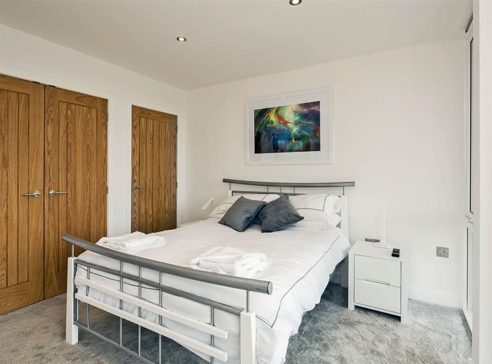 Stylishly furnished double bedroom at Sunnybank in Coltishall, near Wroxham, Norfolk, England