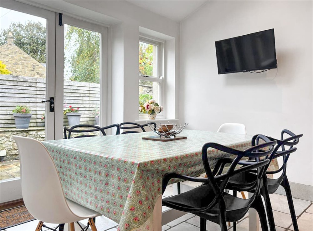Kitchen/diner at Sunnybeck Cottage in Giggleswick, North Yorkshire