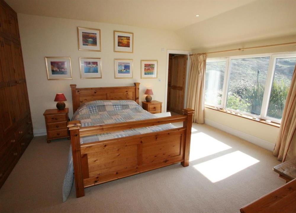 Front double bedroom at Sunnycliff in Trebarwith Strand