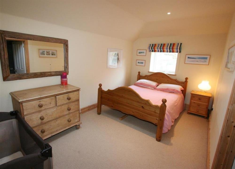 Rear double bedroom at Sunnycliff in Trebarwith Strand