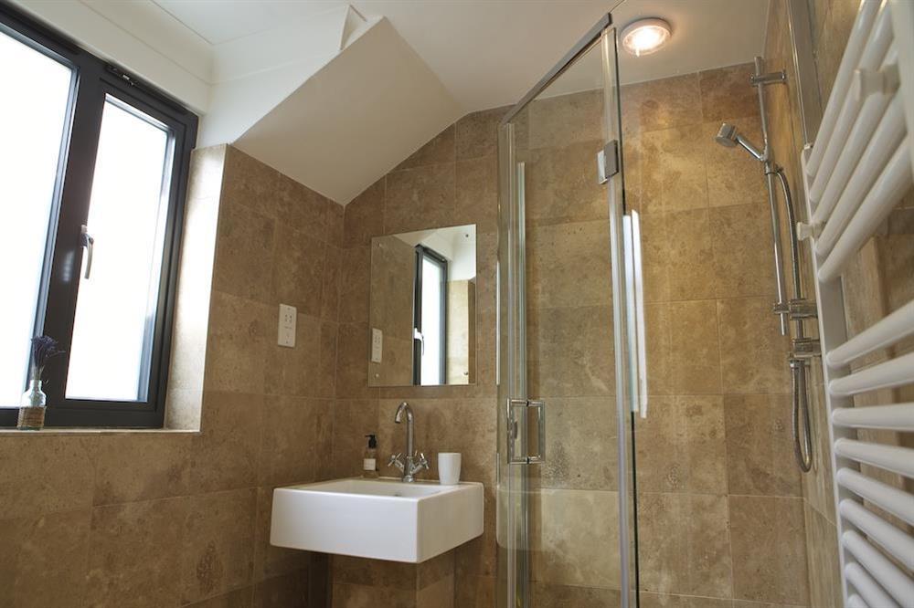 En suite shower room at Sunnylodge in , Salcombe
