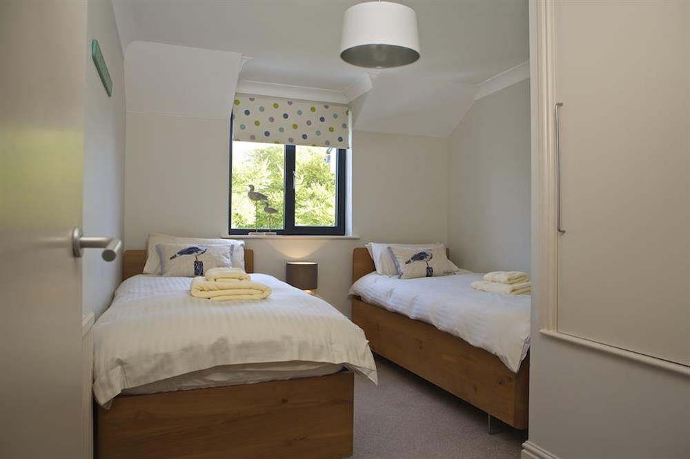 Third bedroom with twin beds at Sunnylodge in , Salcombe
