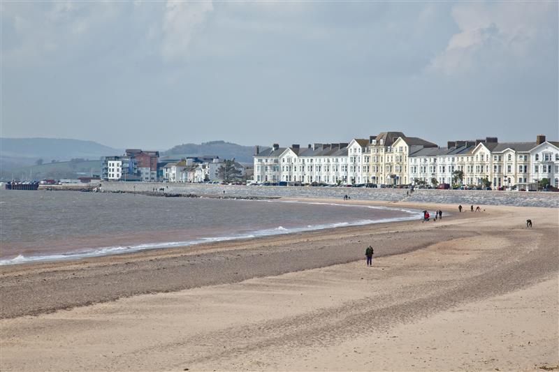 The beach at Sunnymead Penthouse, Exmouth, Devon