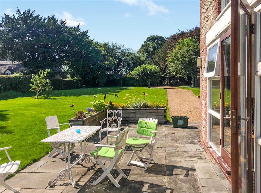 Sitting-out-area at Sunnyside in Ashmore, near Shaftesbury,, Dorset