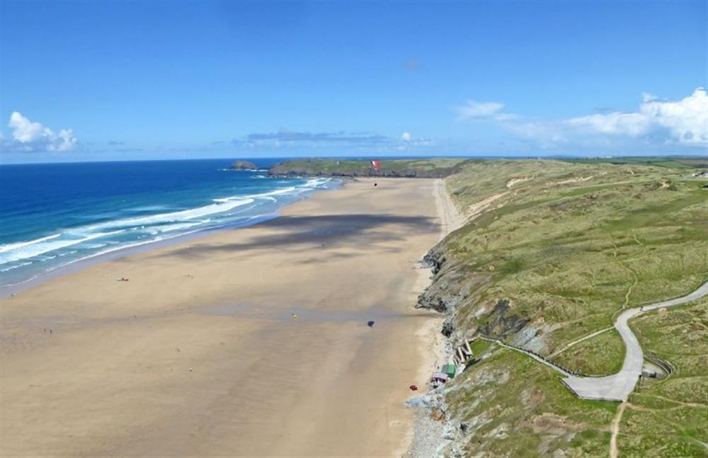 Perranporth beach spans over 2 miles and is the perfect place to spend the day  at Sunnyside Barn, Chacewater Truro