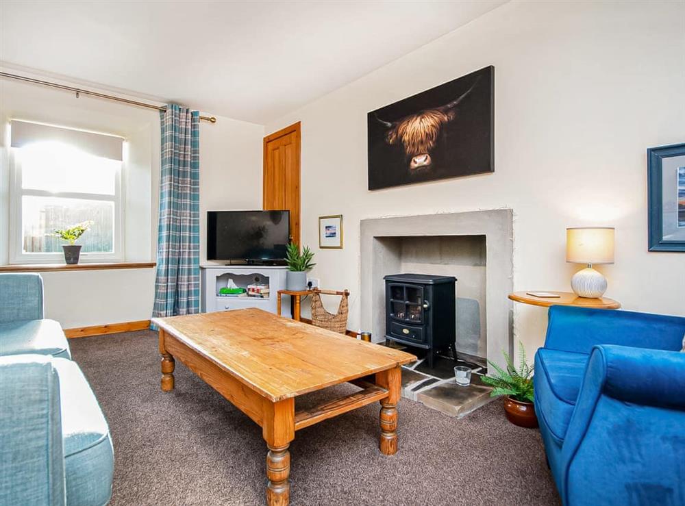 Living room at Sunnyside Cottage in Embo, near Dornoch, Sutherland