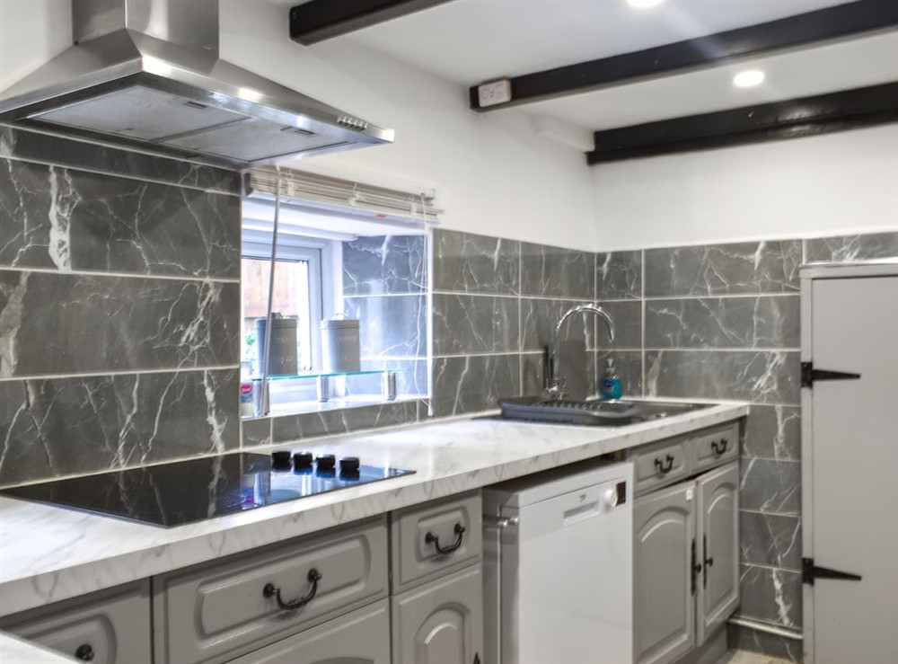 Kitchen at Sunnyside Cottage Retreat in St Austell, Cornwall