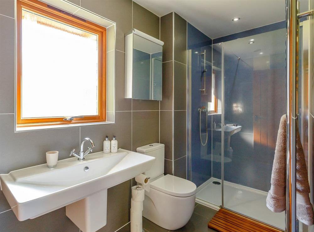 Modern shower room at Sunnyside House in Carrbridge, near Aviemore, Inverness-Shire