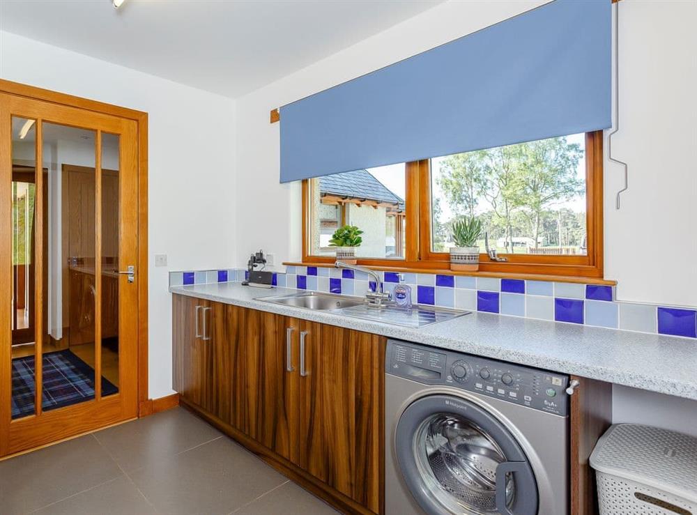 Useful utility room at Sunnyside House in Carrbridge, near Aviemore, Inverness-Shire