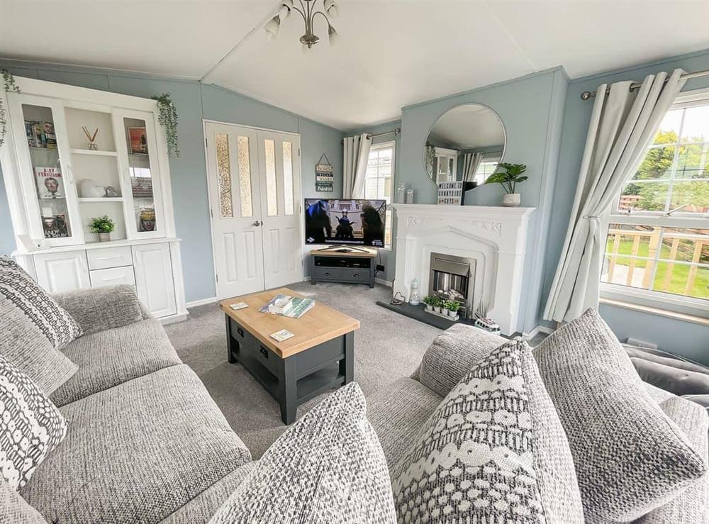 Living area at Sunnyside Lodge in Monreith, Wigtownshire