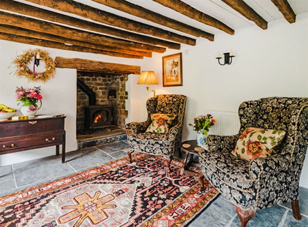 Living area at Sunnyside in Weare Gifford, near Bideford, Devon