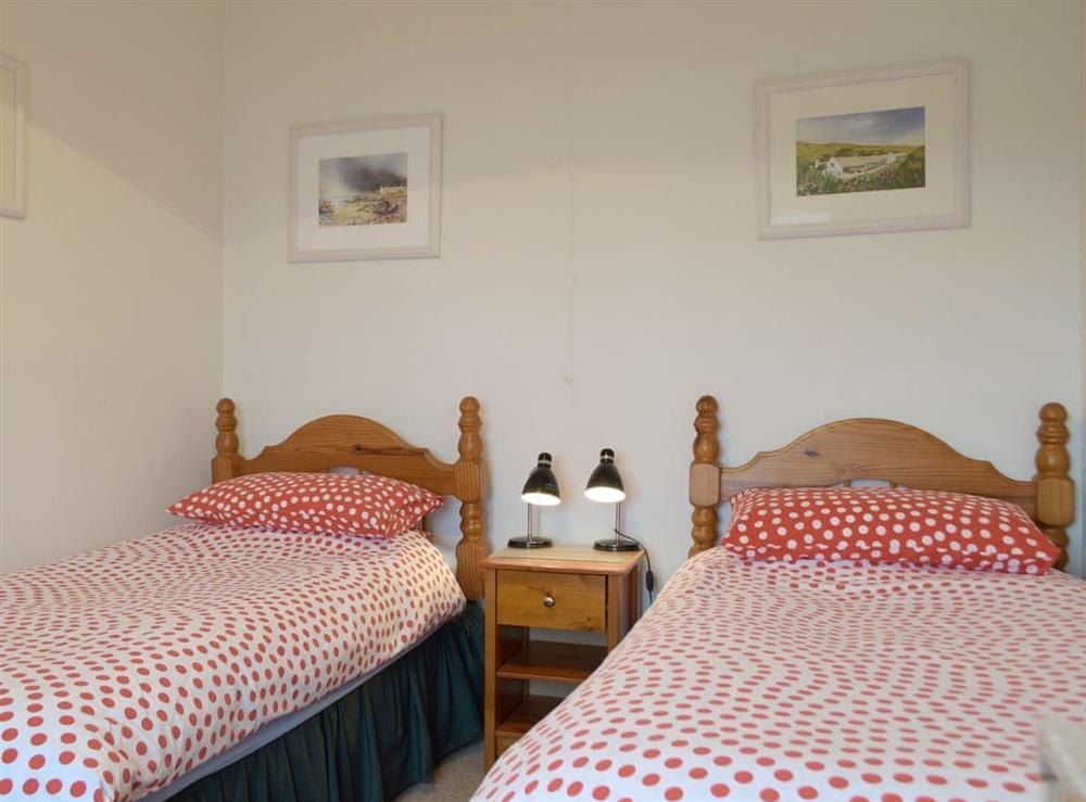 Twin bedroom at Sunray in Dale, near Haverfordwest, Dyfed