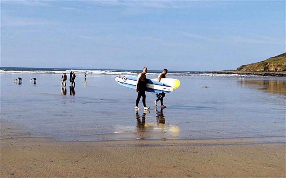 North Devon surfers
