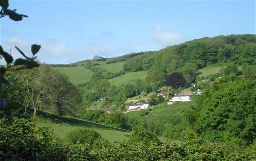 View of Sunrise Cottage from across Sterridge valley