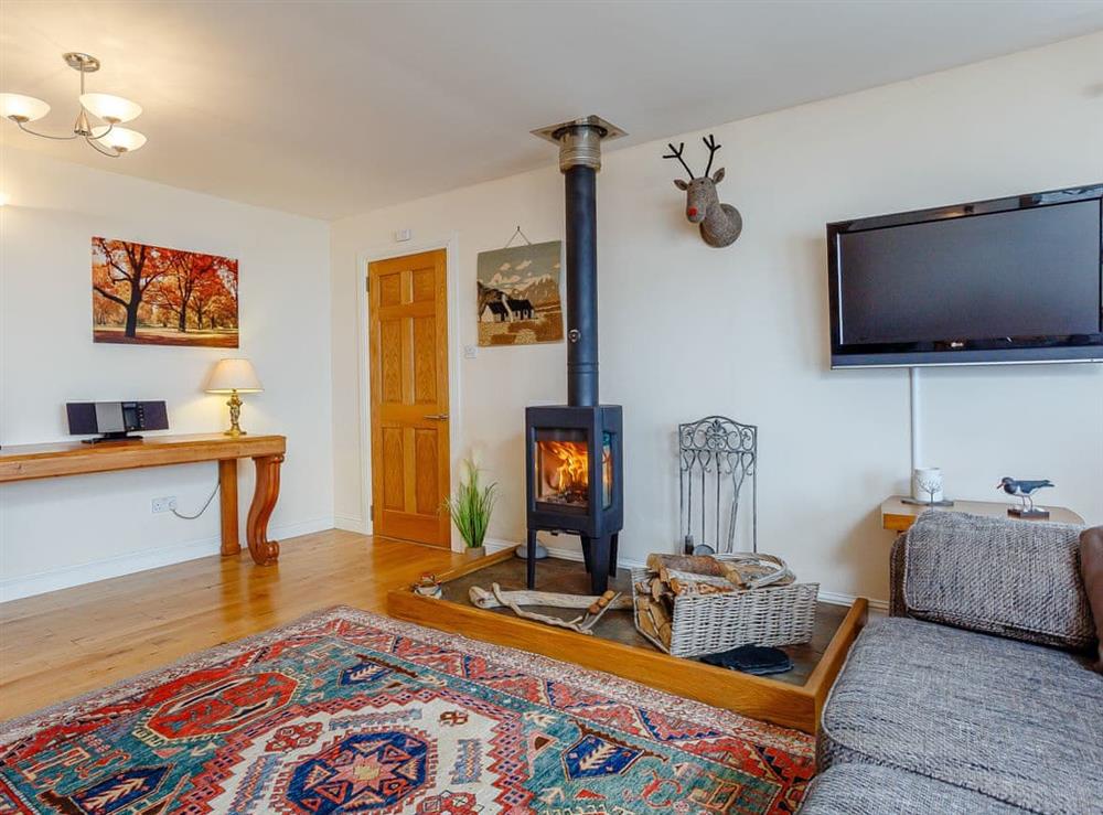 Living room at Sunrise in Navidale, near Helmsdale, Highlands, Sutherland